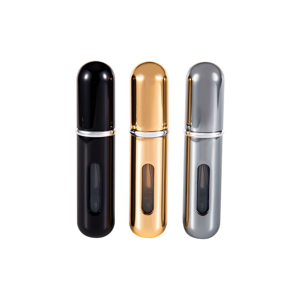 5ML Yuvarlak Alt Dolum Parfüm Şişesi Alüminyum Özelleştirilebilir Renk ve Logo