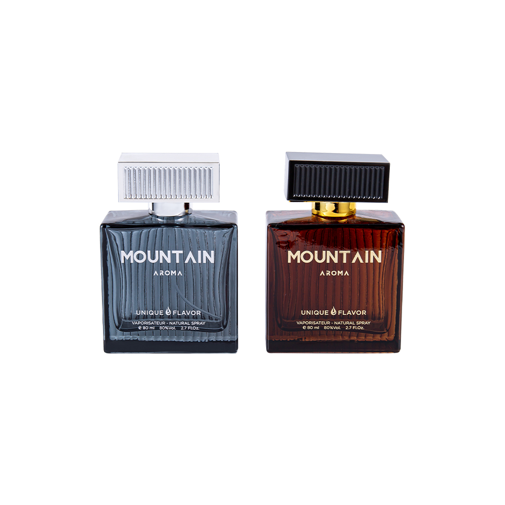 GC4311-WJ2092 80ML Dikey Çizgili Cam Parfüm Şişesi, ABS Plastik Çizgili Kapaklı